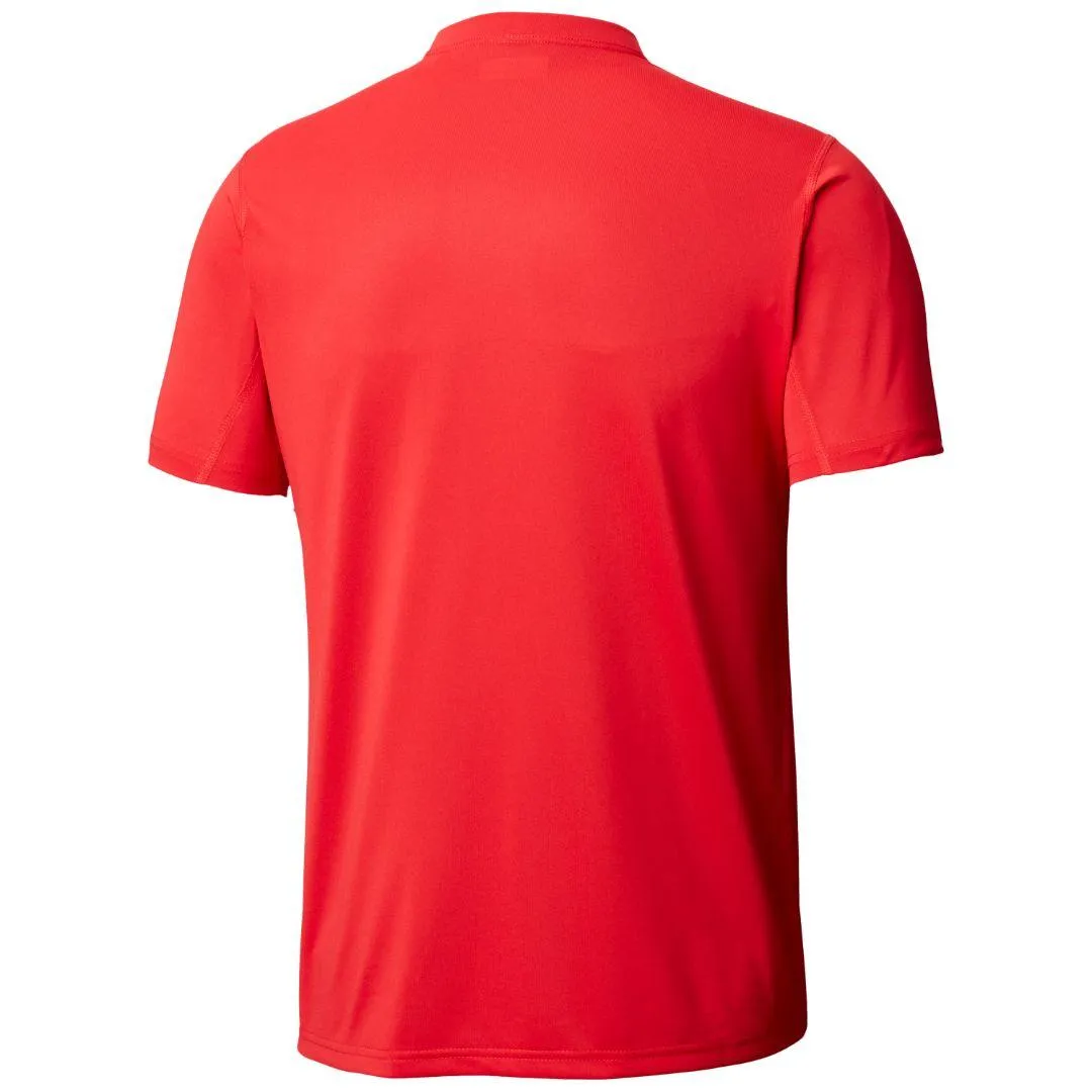 Columbia Men Red Omni-Wick Timber Trek Graphic Tshirt