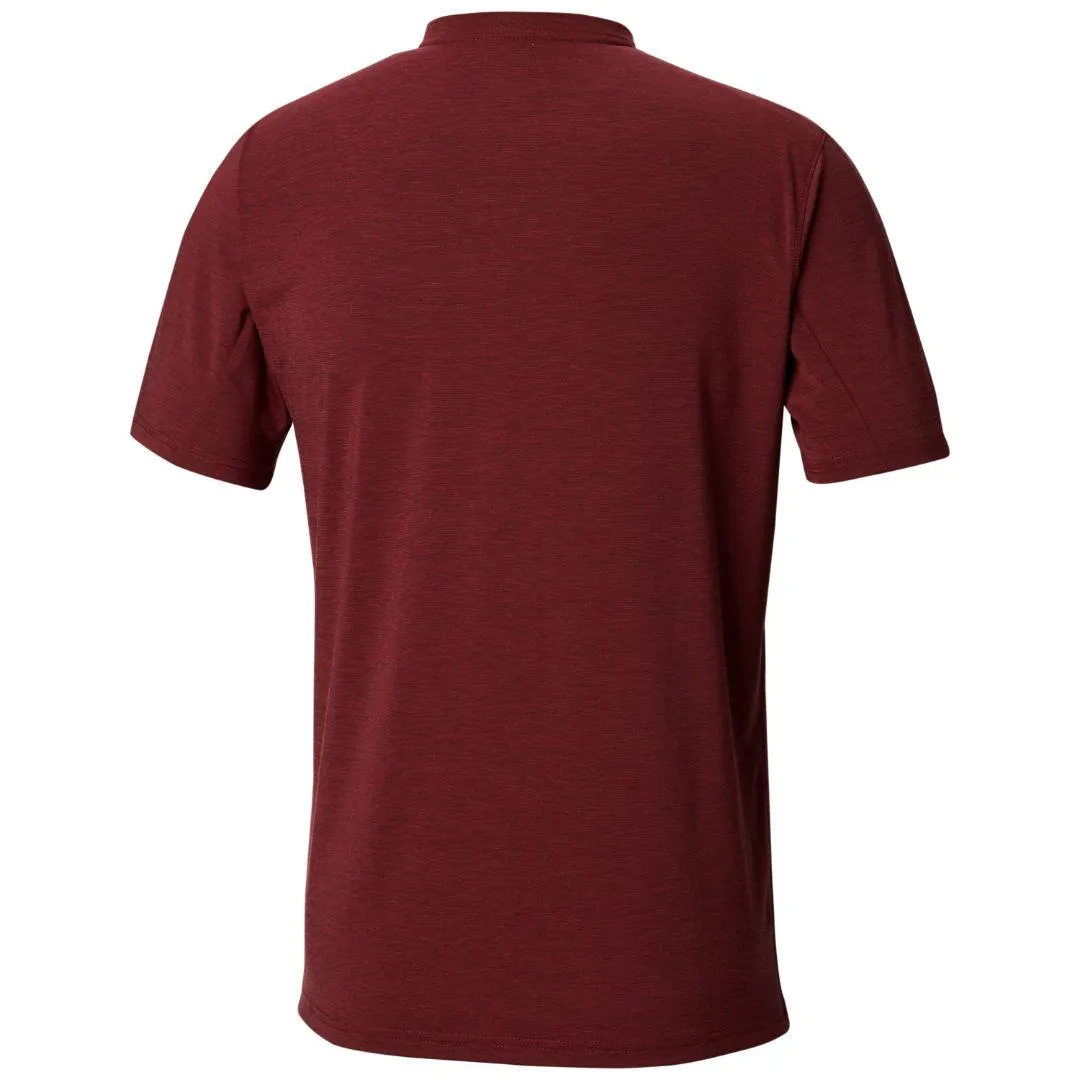 Columbia Men Red Omni-Wick Trail Shaker II Tshirt