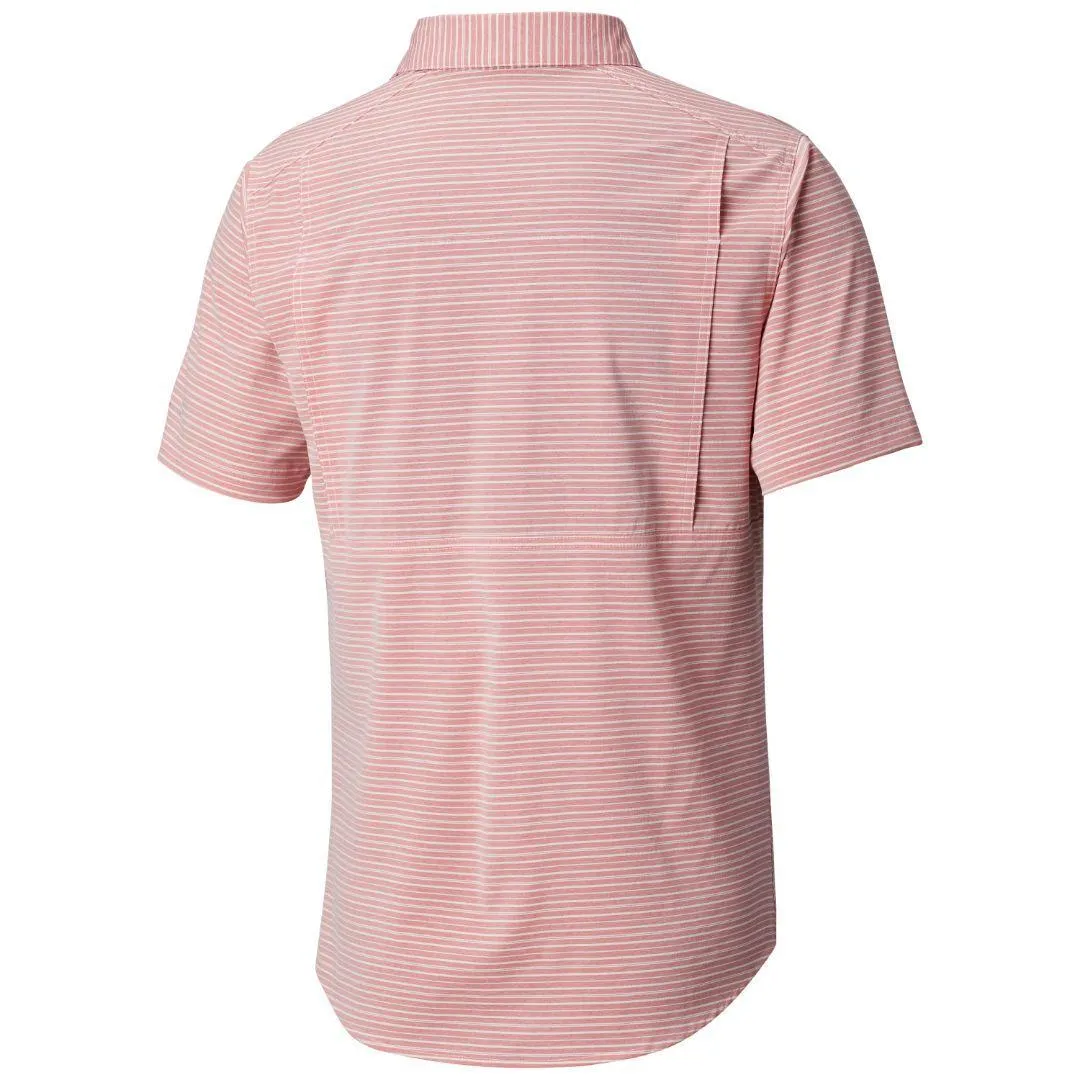Columbia Men Red Omni-Wick Twisted Creek II Short Sleeve Shirt