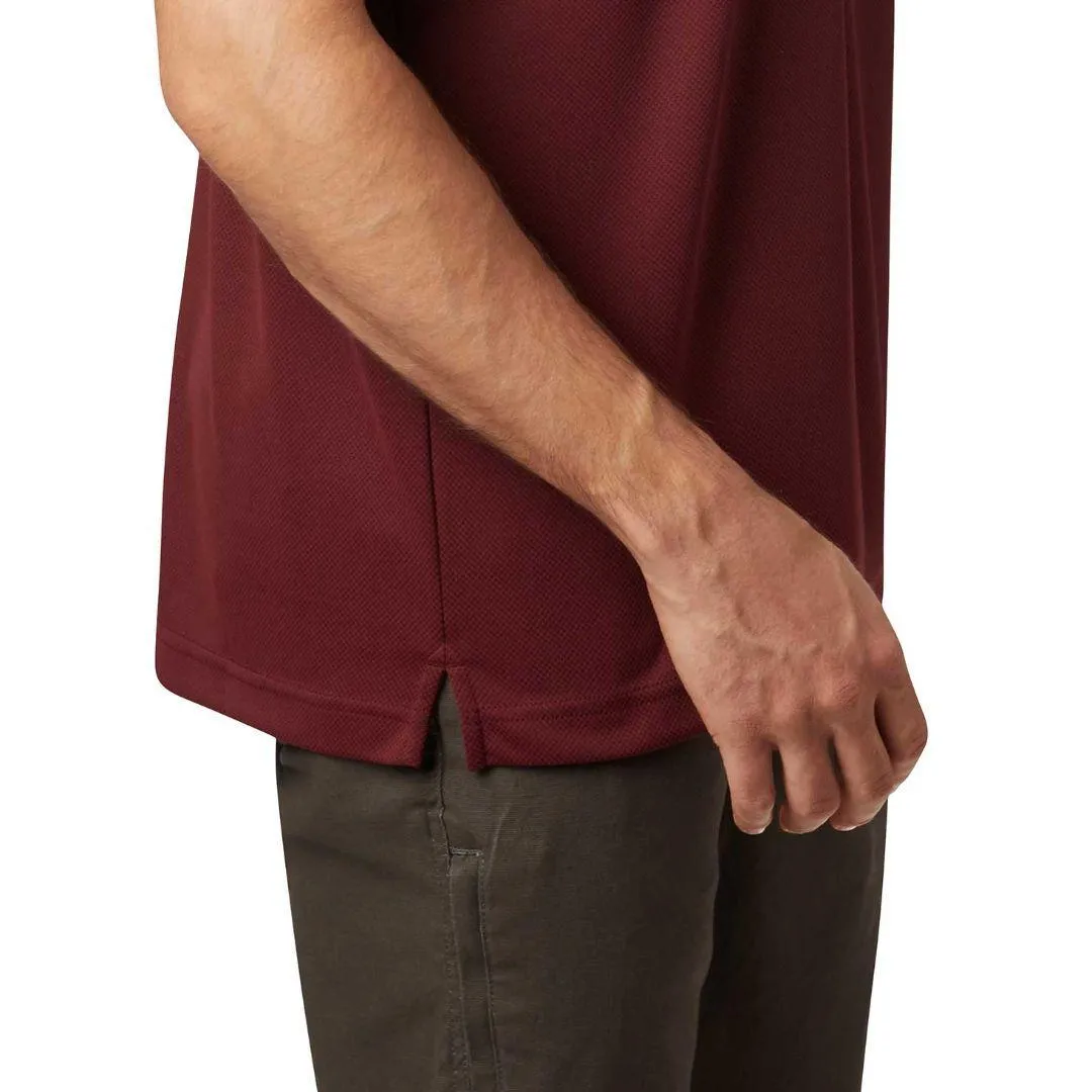 Columbia Men Red Omni-Wick Utilizer Polo Tshirt
