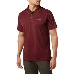 Columbia Men Red Omni-Wick Utilizer Polo Tshirt