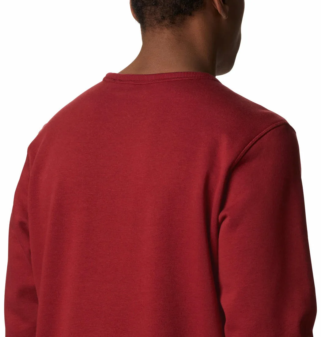 Columbia Men Red Sun Protection M Logo Crew Pullover