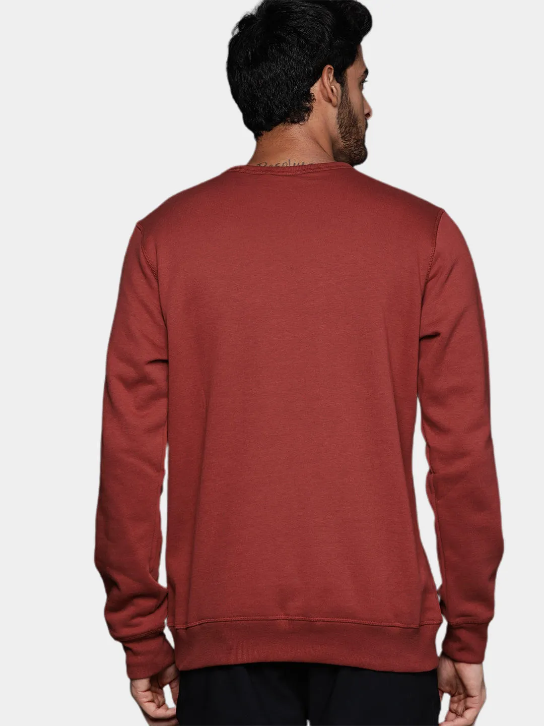 Columbia Men Red Sun Protection M Logo Crew Pullover