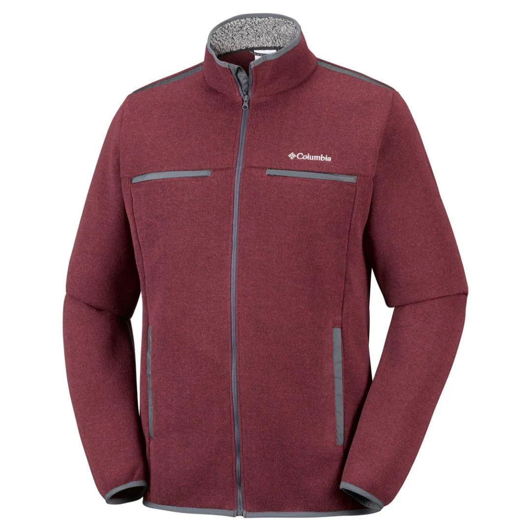 Columbia Men Red Terpin Point III Fleece Jacket
