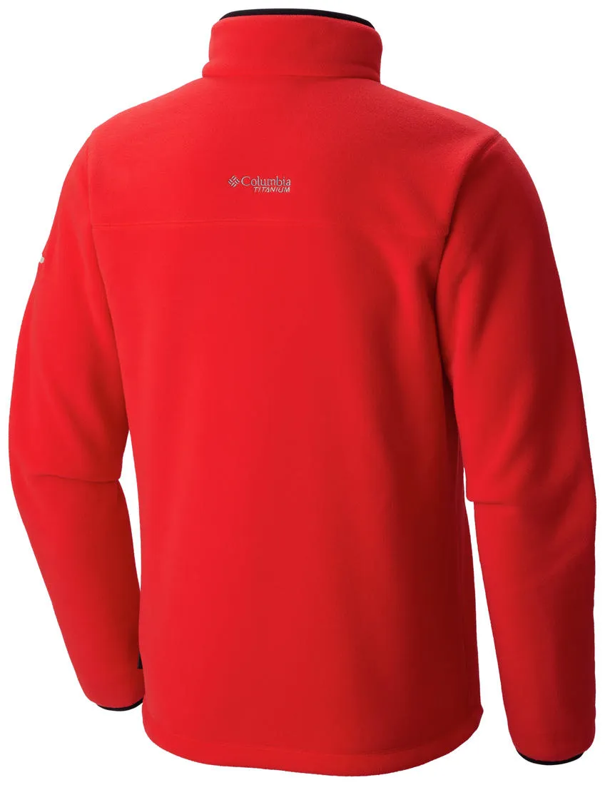 Columbia Men Red Titan Pass 2.0 Fleece Jacket
