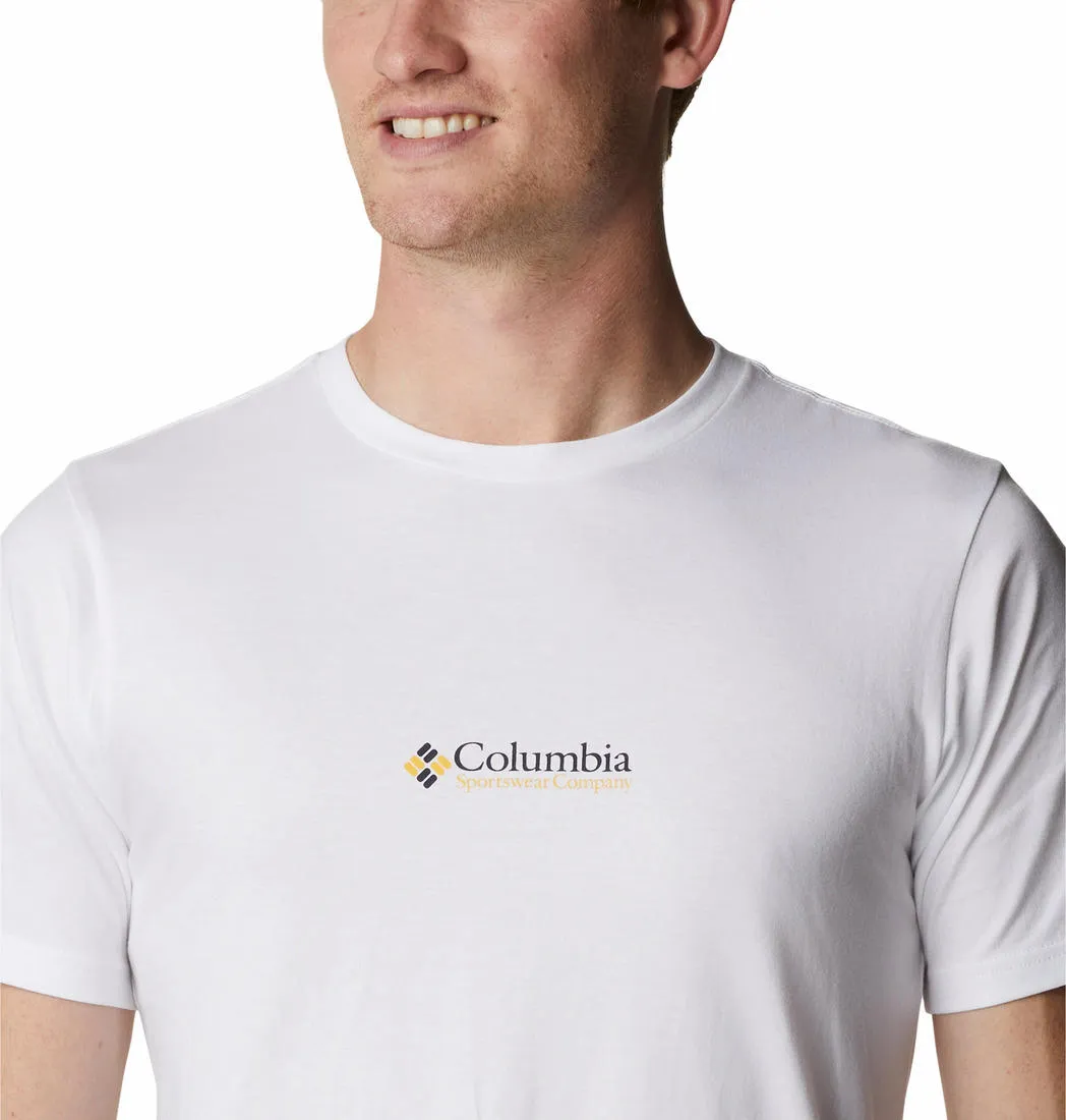Columbia Men White CSC Basic Logo Tshirt
