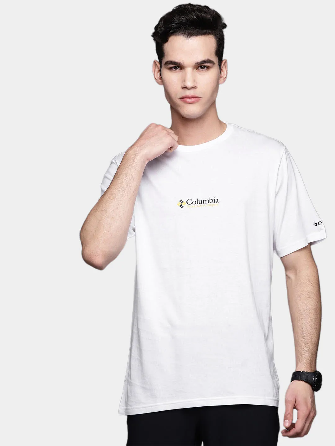 Columbia Men White CSC Basic Logo Tshirt