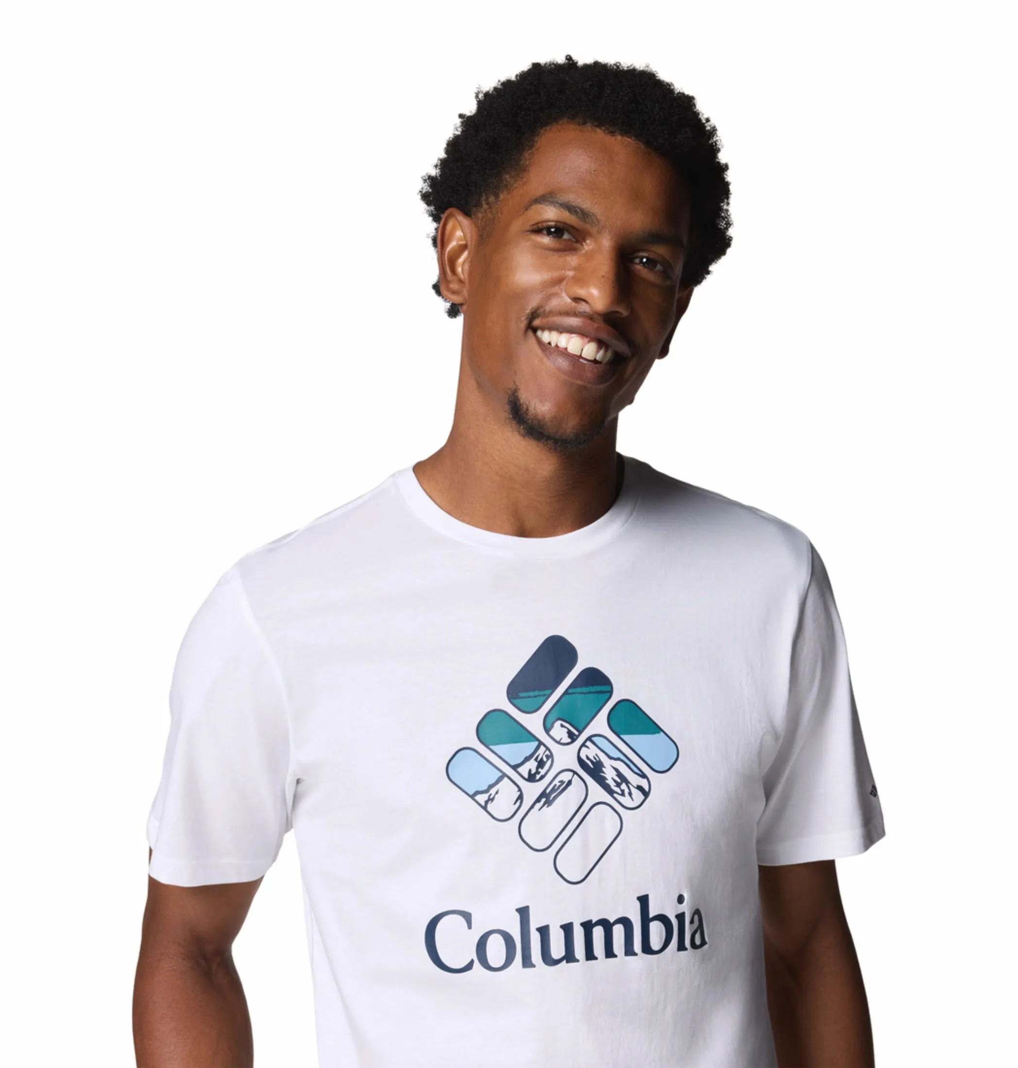 Columbia Men White M Rapid Ridge Graphic Tshirt