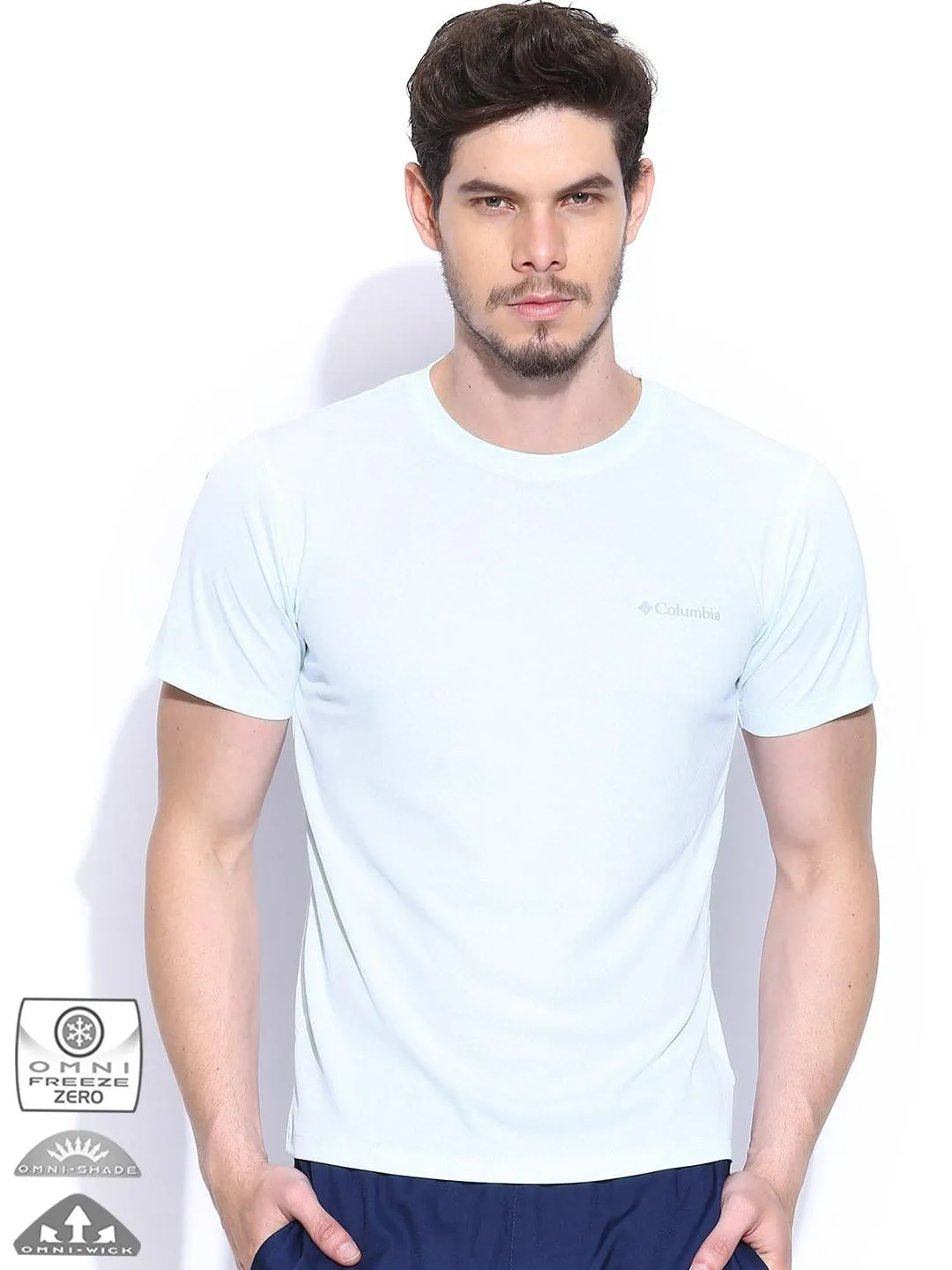 Columbia Men White Omni-Freeze Zero Rules Tshirt