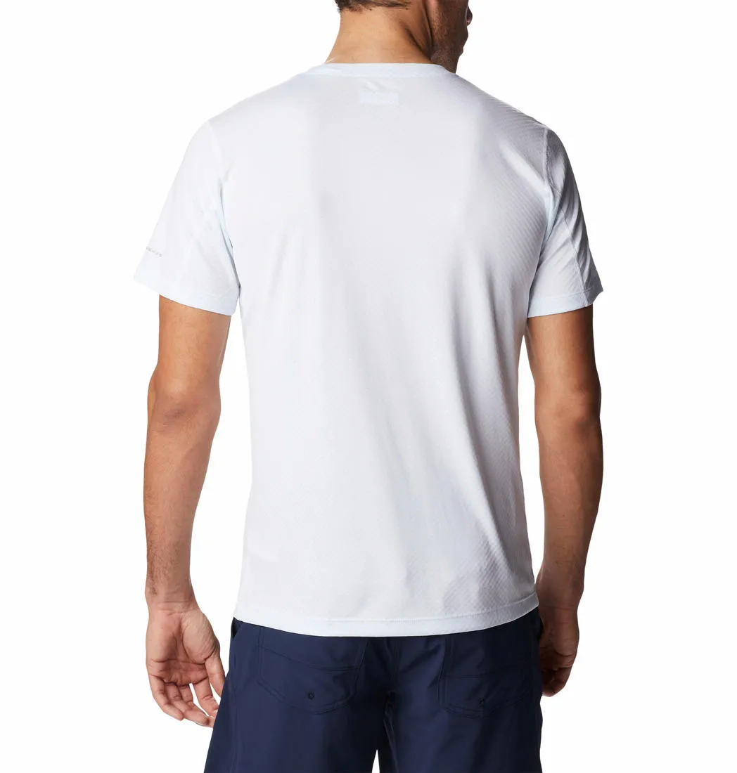 Columbia Men White Omni-Freeze Zero Rules Tshirt