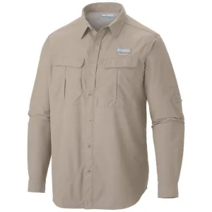 Columbia Men White Omni-Shield Cascades Explorer Long Sleeve Shirt