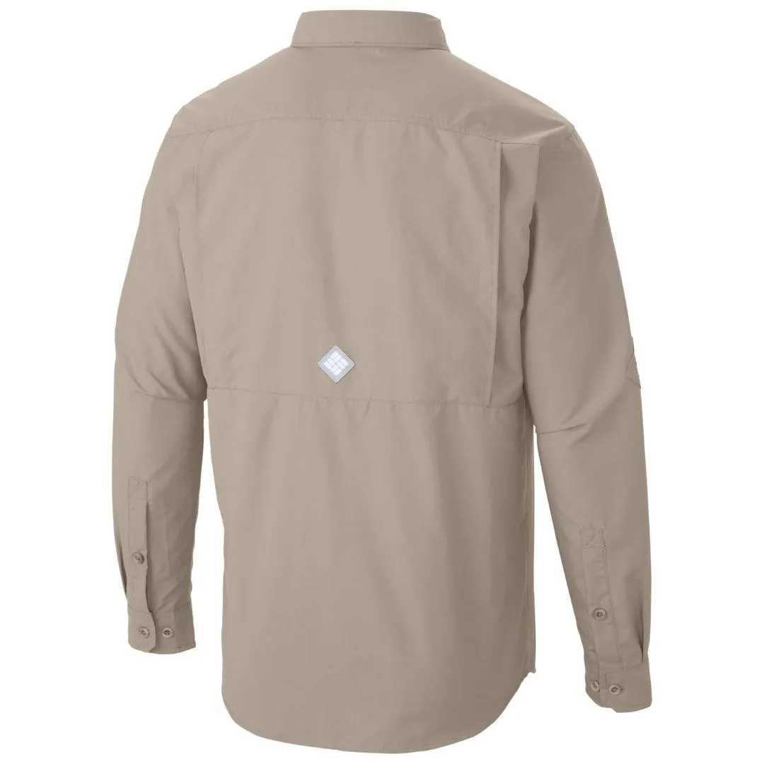 Columbia Men White Omni-Shield Cascades Explorer Long Sleeve Shirt