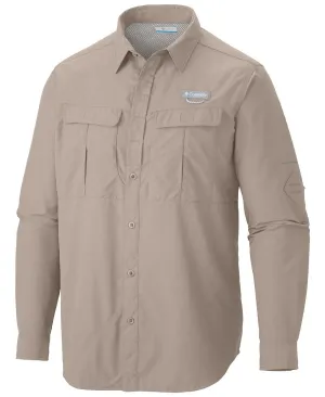 Columbia Men White Omni-Shield Cascades Explorer Long Sleeve Shirt