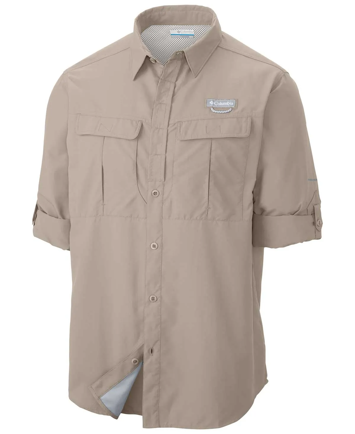 Columbia Men White Omni-Shield Cascades Explorer Long Sleeve Shirt
