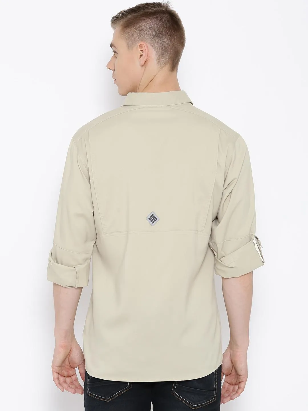Columbia Men White Omni-Shield Voyager II Long Sleeve Shirt