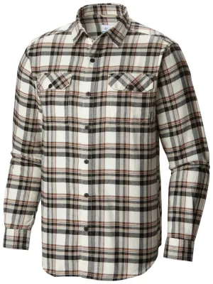 Columbia Men White Omni-Wick Flare Gun Flannel III Long Sleeve Shirt
