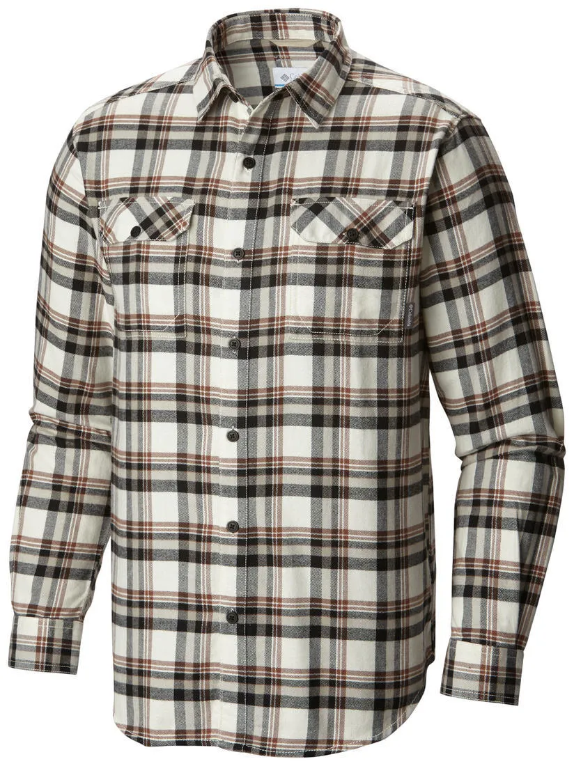 Columbia Men White Omni-Wick Flare Gun Flannel III Long Sleeve Shirt