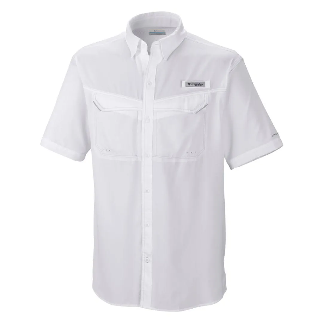Columbia Men White Omni-Wick Low Drag Offshore Short Sleeve Shirt