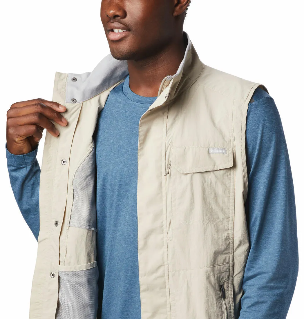 Columbia Men White Omni-Wick Silver Ridge II Gillet