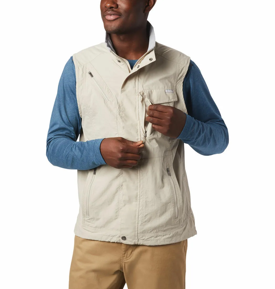Columbia Men White Omni-Wick Silver Ridge II Gillet