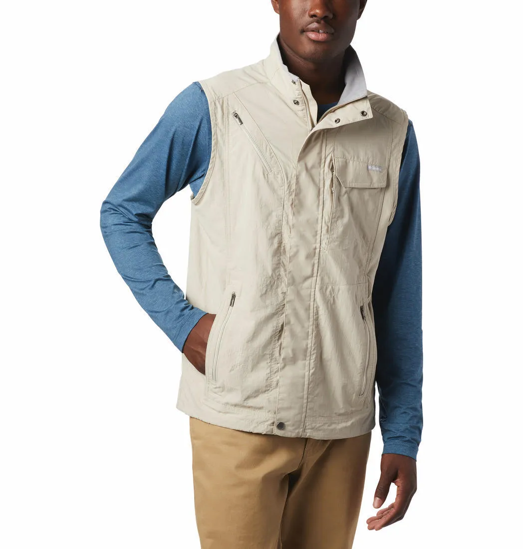 Columbia Men White Omni-Wick Silver Ridge II Gillet