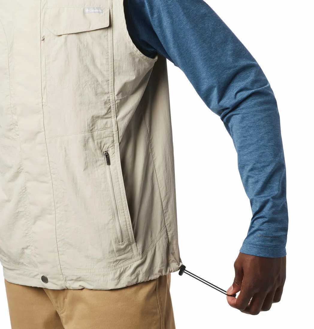 Columbia Men White Omni-Wick Silver Ridge II Gillet