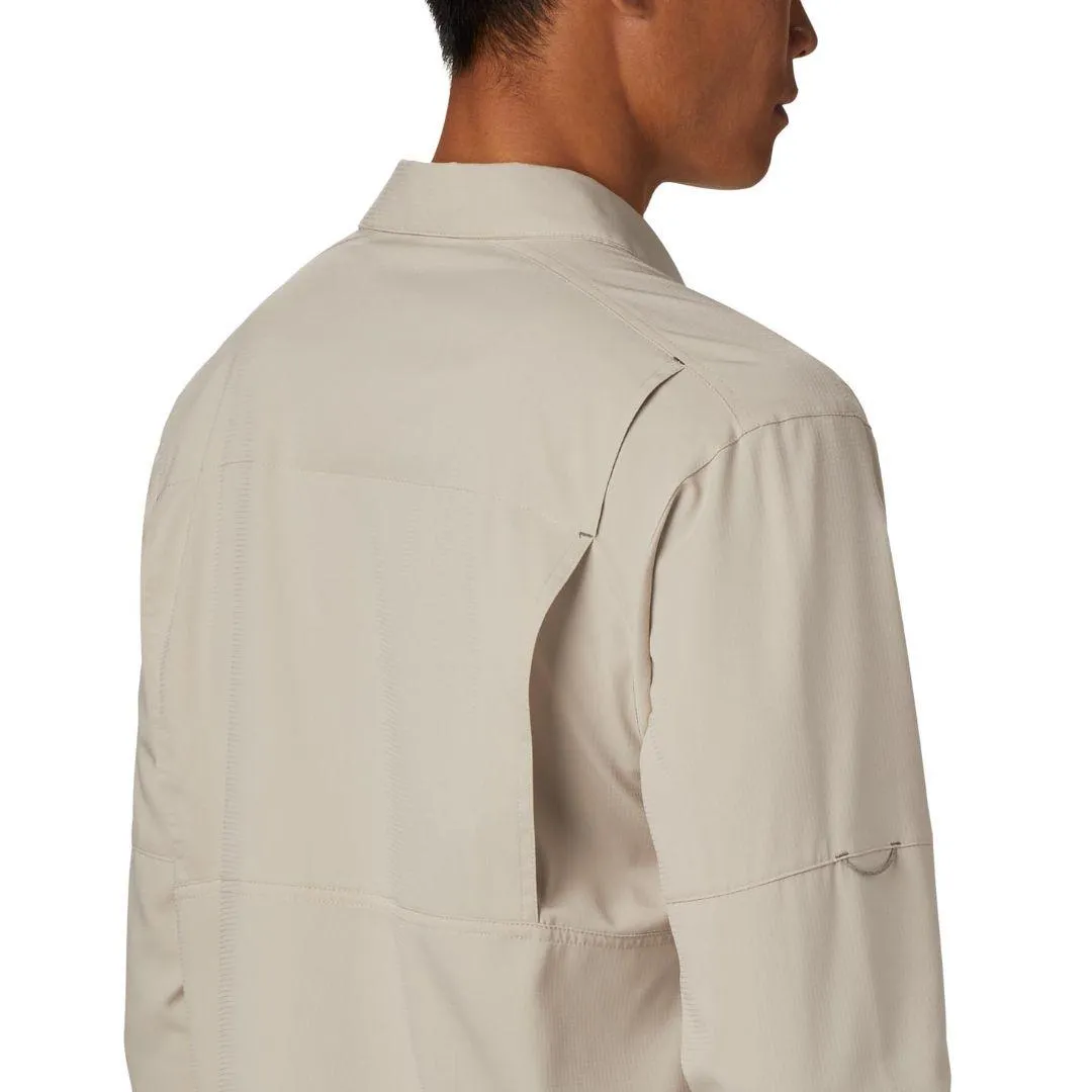 Columbia Men White Omni-Wick Silver Ridge Lite Long Sleeve Shirt