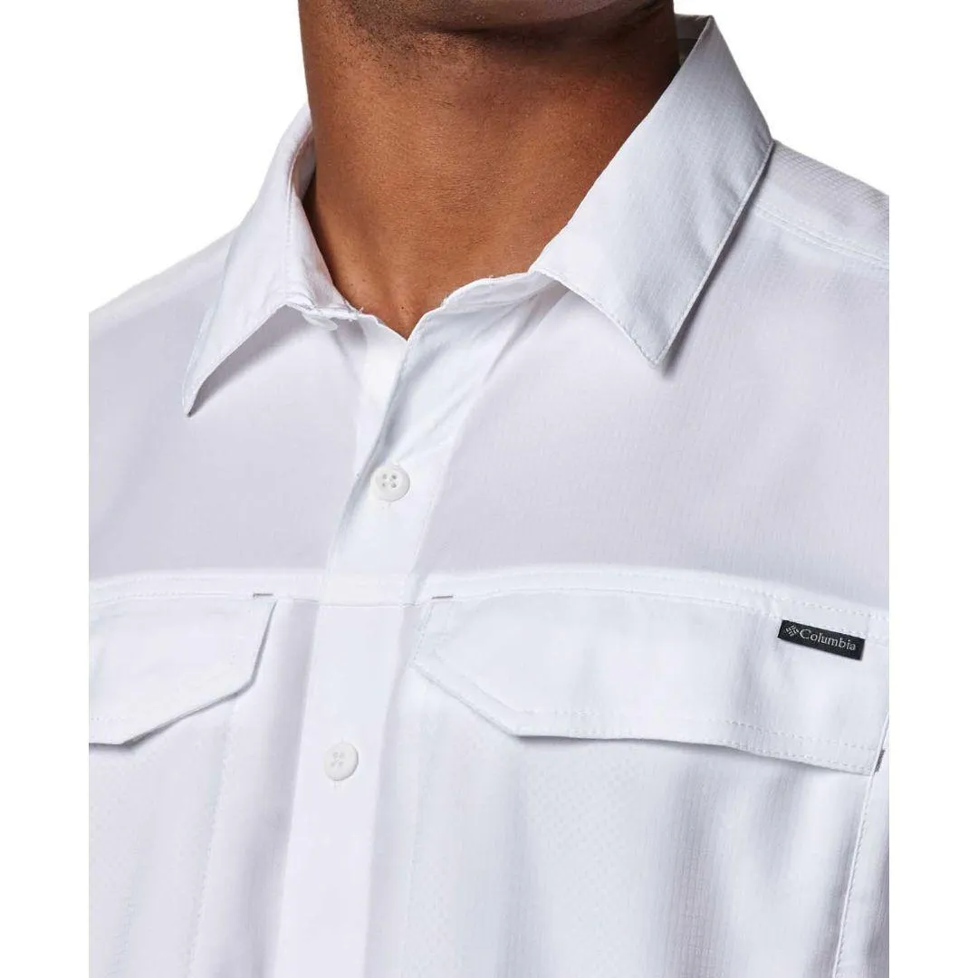 Columbia Men White Omni-Wick Silver Ridge Lite Short Sleeve Shirt