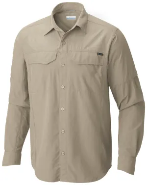 Columbia Men White Omni-Wick Silver Ridge Long Sleeve Shirt