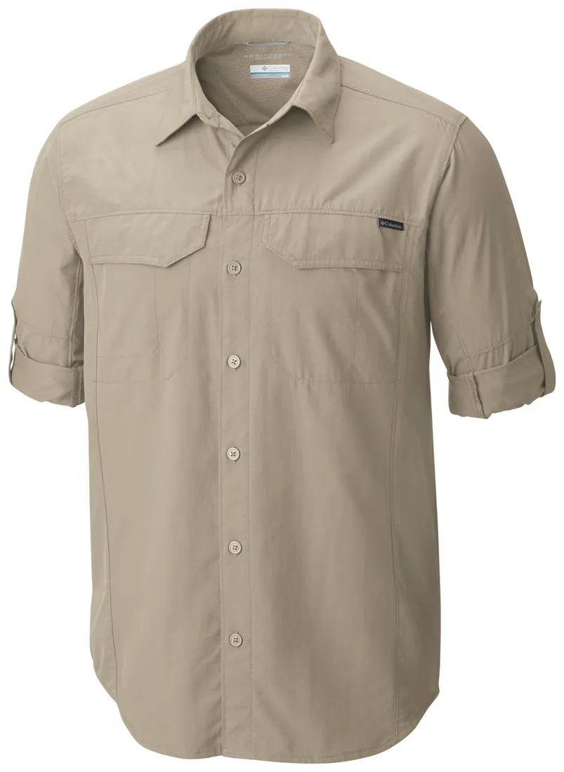 Columbia Men White Omni-Wick Silver Ridge Long Sleeve Shirt
