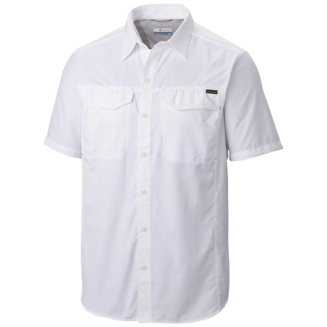Columbia Men White Omni-Wick Silver Ridge Short Sleeve Shirt