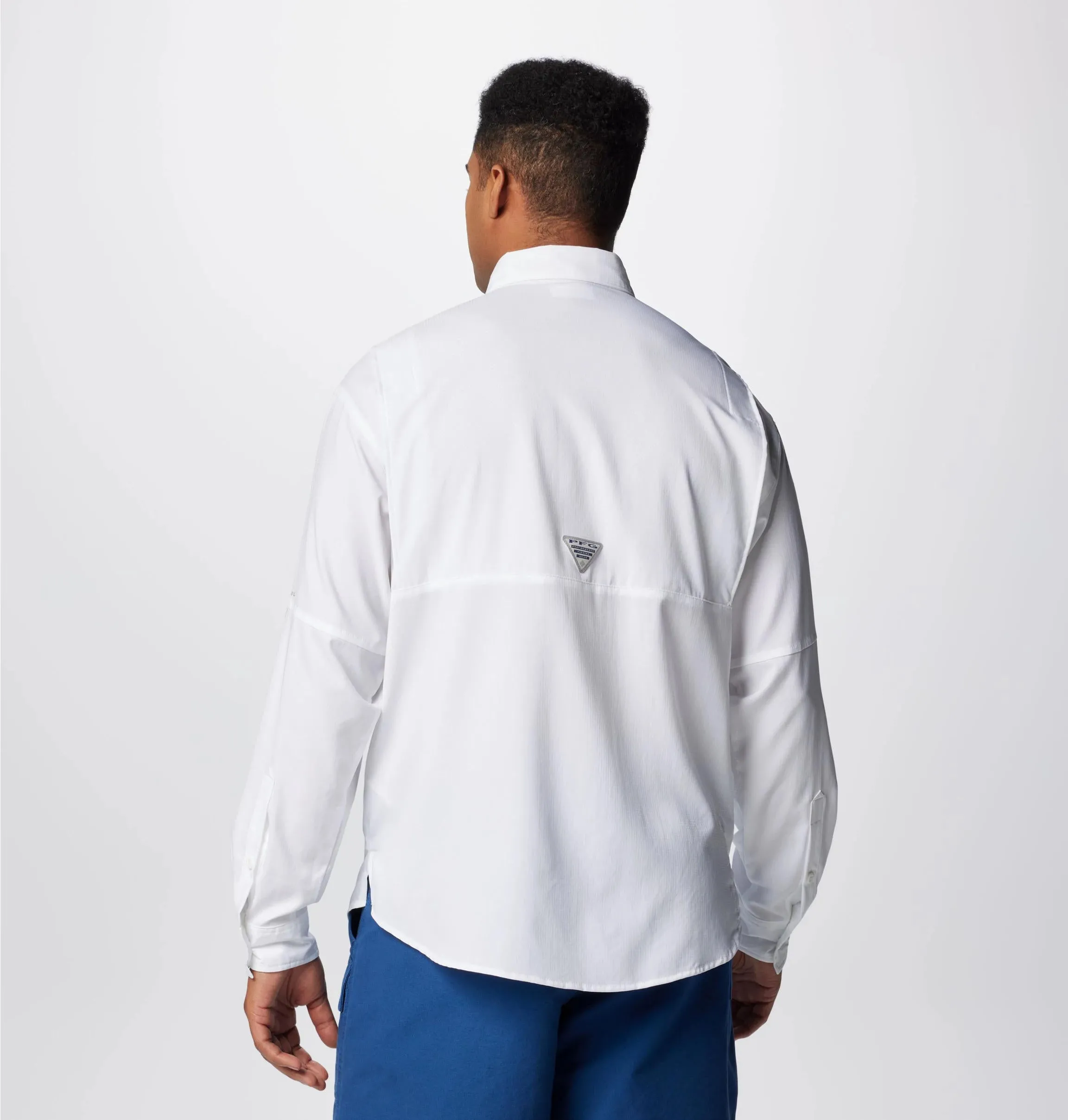 Columbia Men White Omni-Wick Tamiami II Long Sleeve Shirt