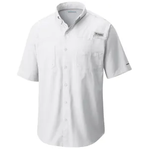 Columbia Men White Omni-Wick Tamiami II Short Sleeve Shirt