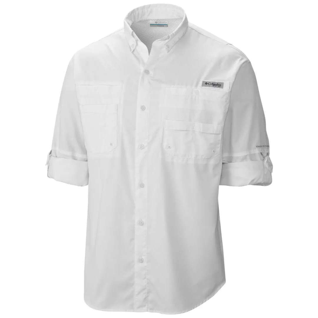 Columbia Men White Omni-Wick Tamiami II Short Sleeve Shirt