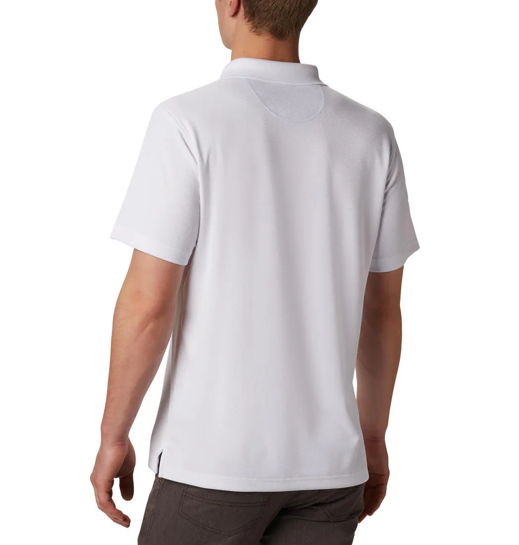 Columbia Men White Omni-Wick Utilizer Polo Tshirt