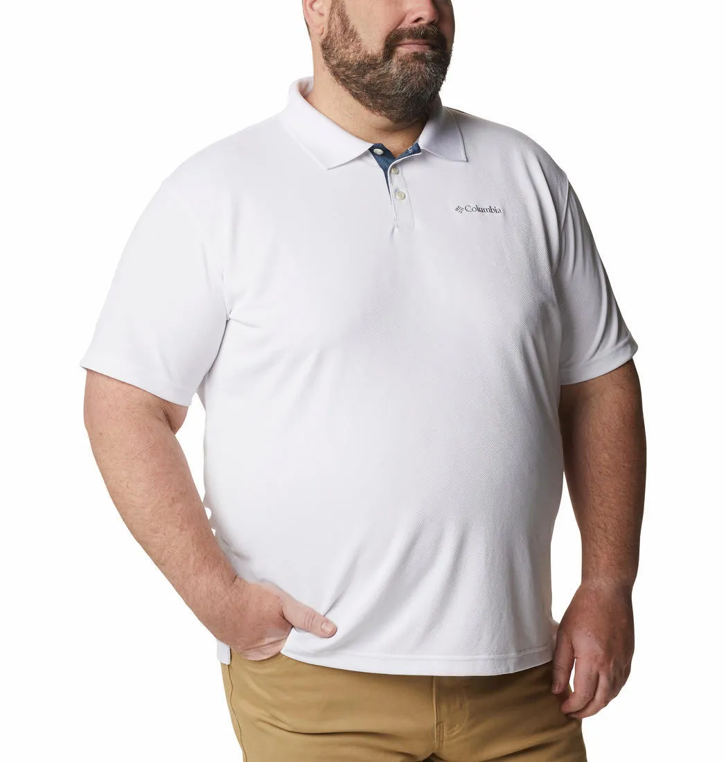 Columbia Men White Omni-Wick Utilizer Polo Tshirt