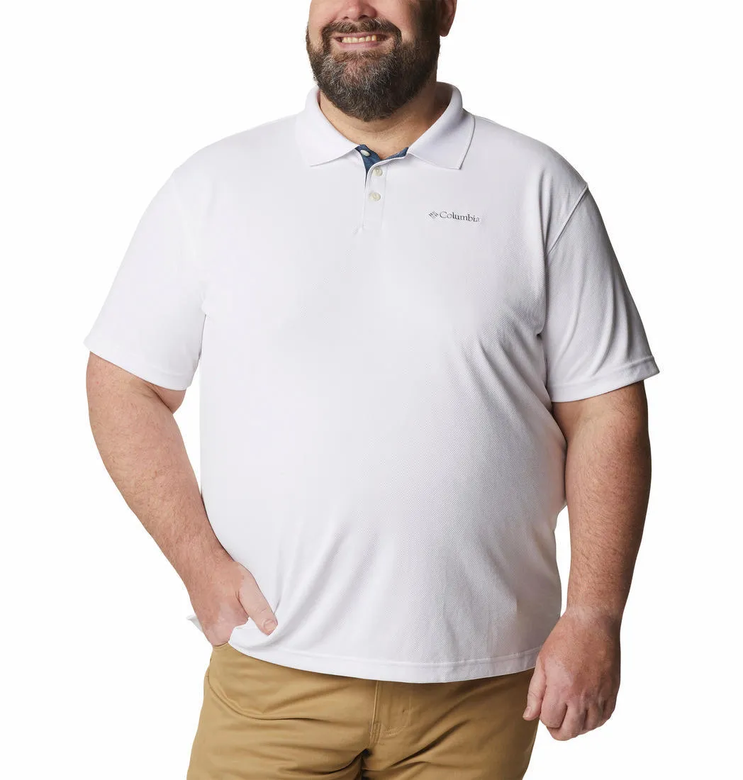 Columbia Men White Omni-Wick Utilizer Polo Tshirt