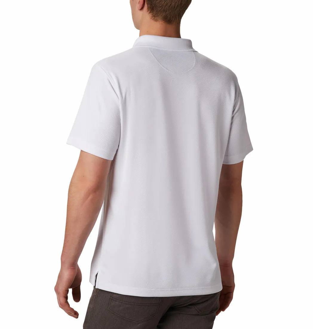 Columbia Men White Omni-Wick Utilizer Polo Tshirt