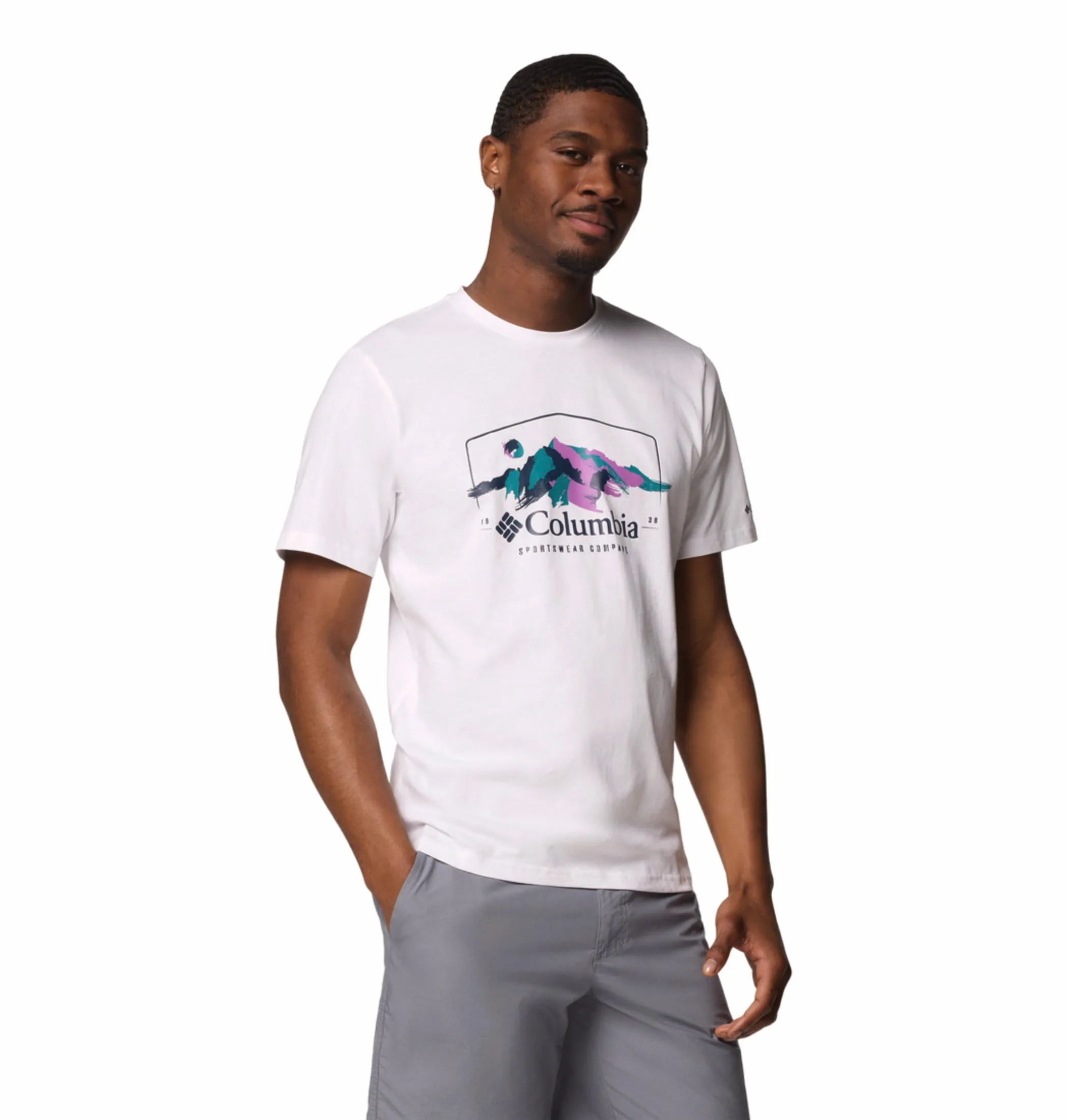 Columbia Men White Path Lake Graphic II Tshirt