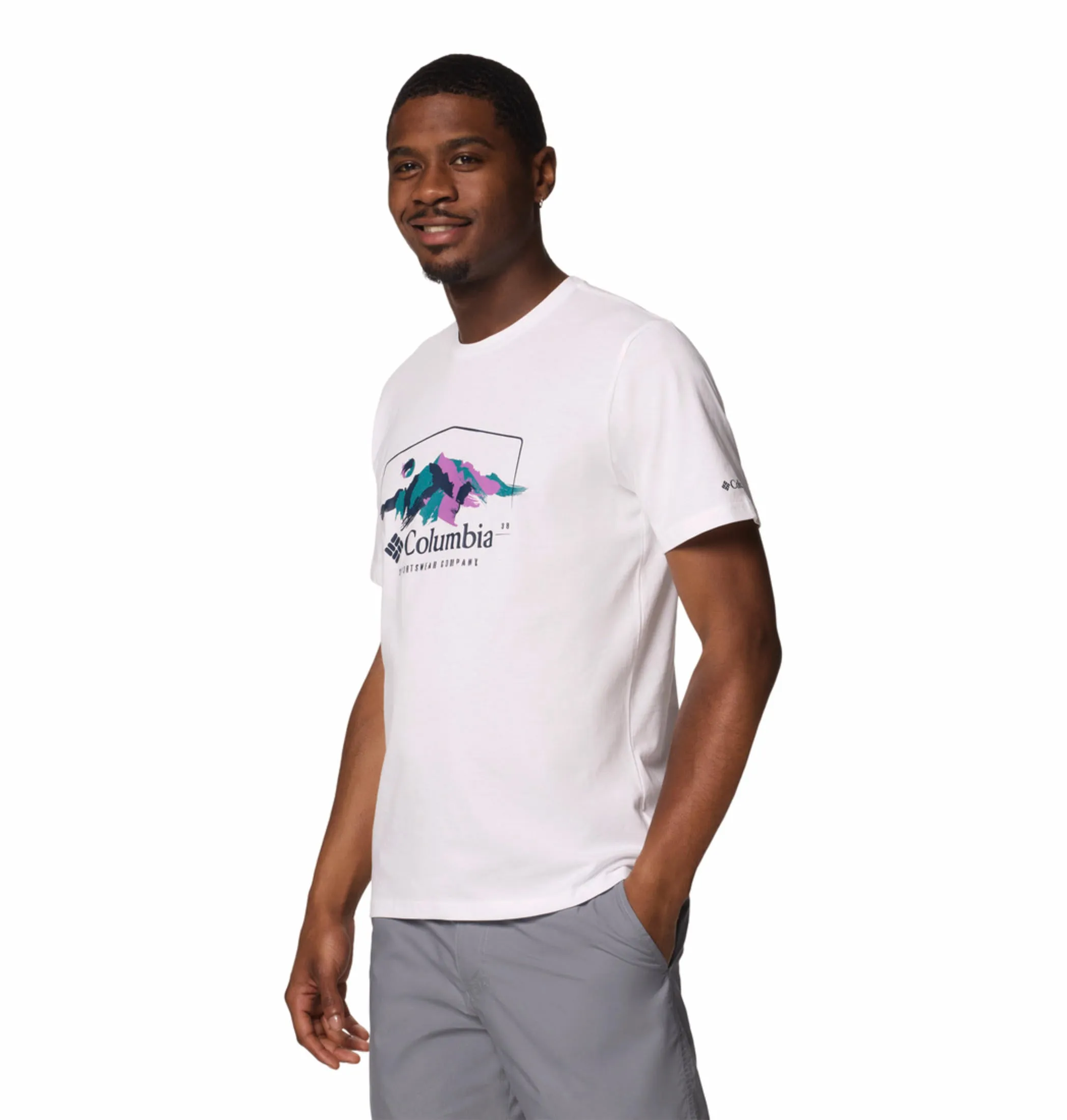 Columbia Men White Path Lake Graphic II Tshirt