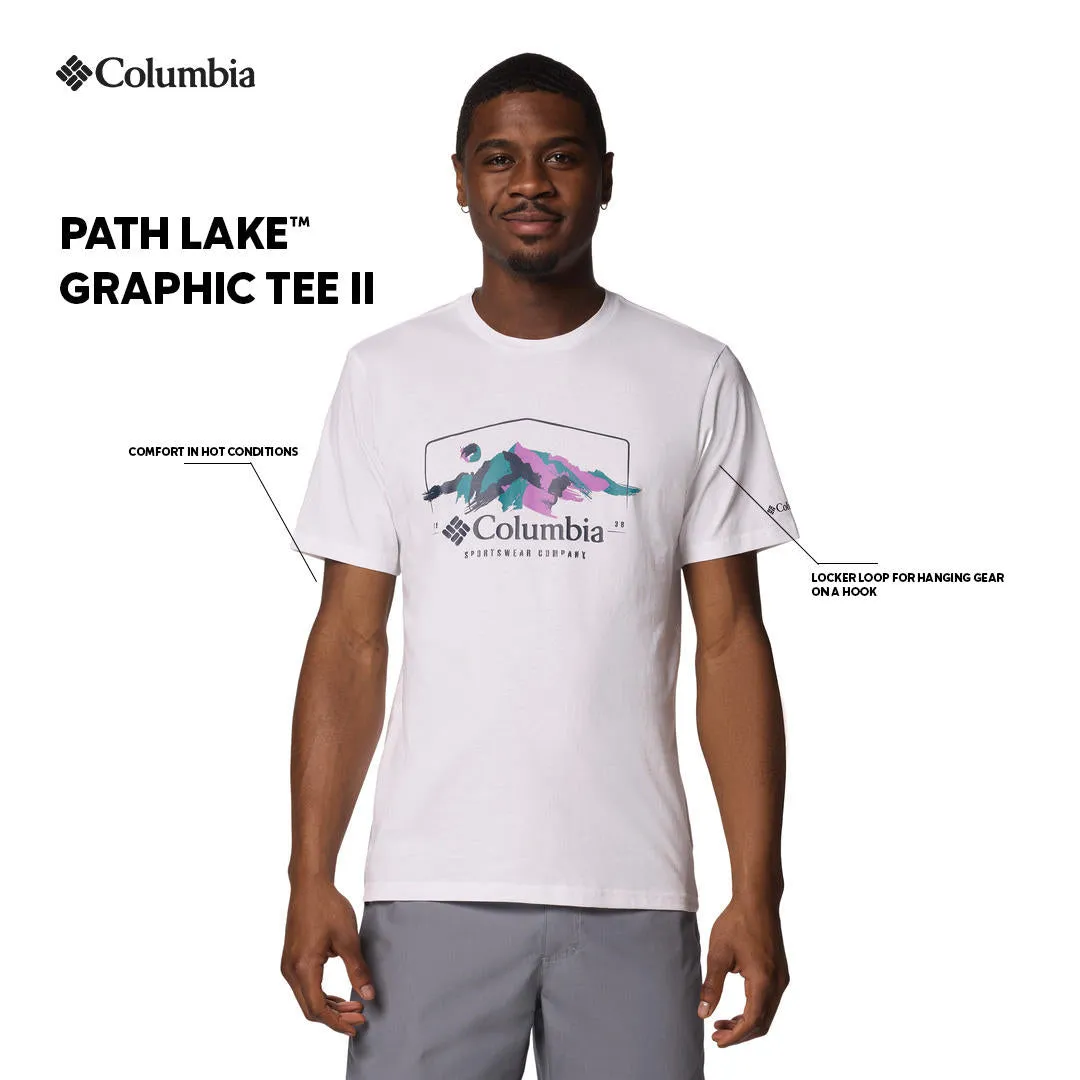Columbia Men White Path Lake Graphic II Tshirt