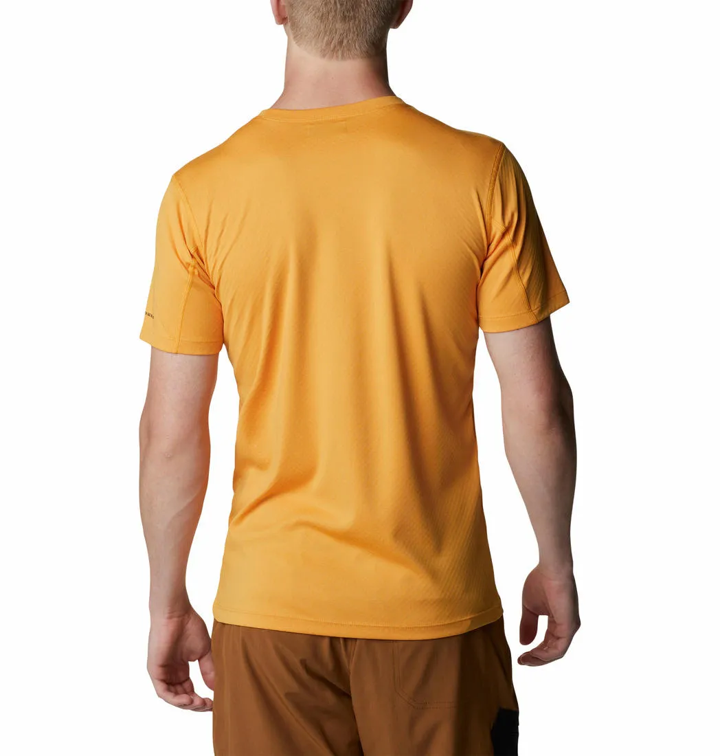 Columbia Men Yellow Omni-Freeze Zero Rules Tshirt