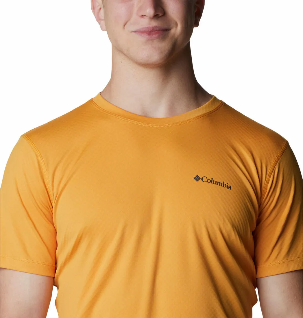 Columbia Men Yellow Omni-Freeze Zero Rules Tshirt