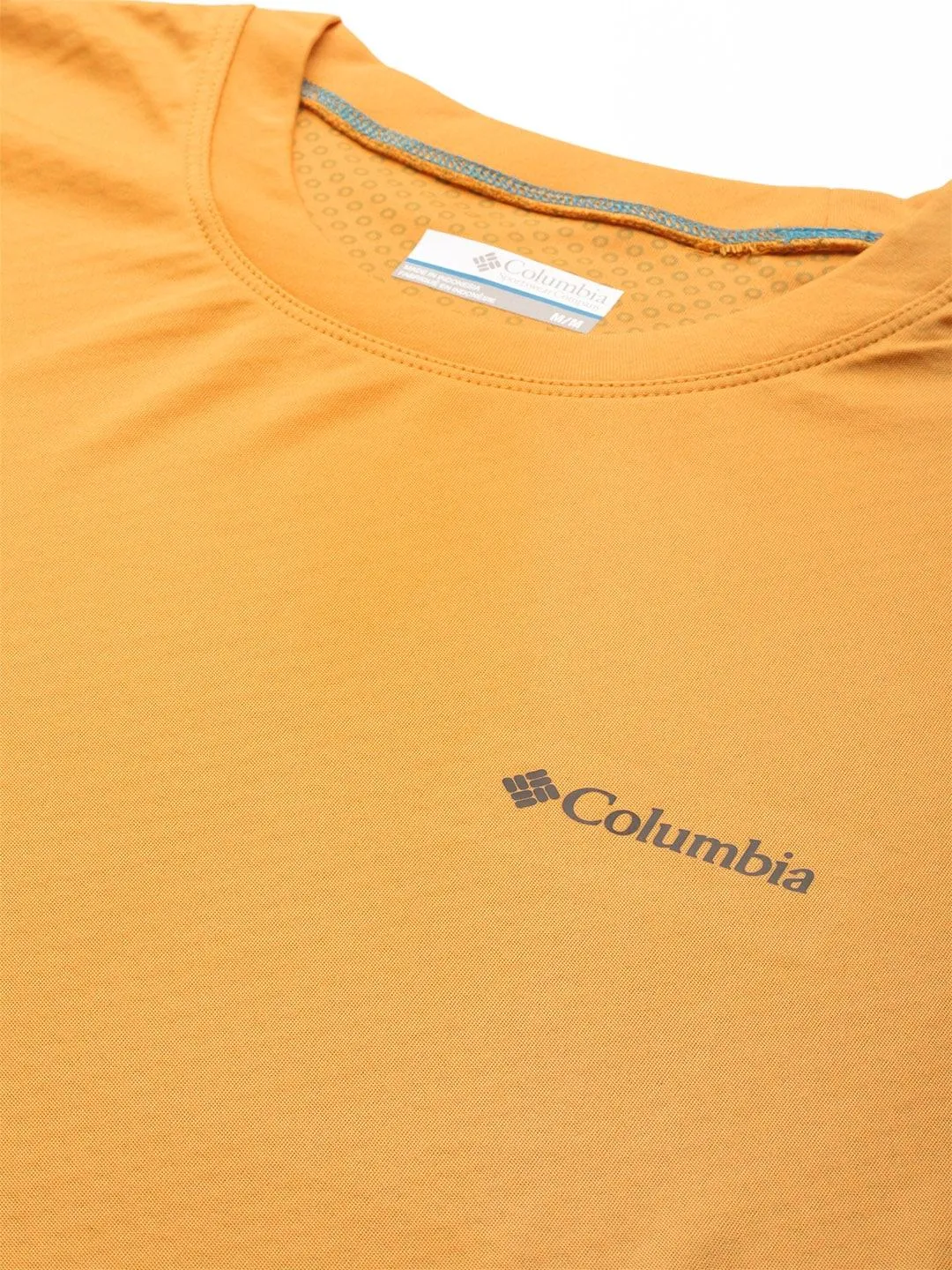Columbia Men Yellow Omni-Freeze Zero Rules Tshirt