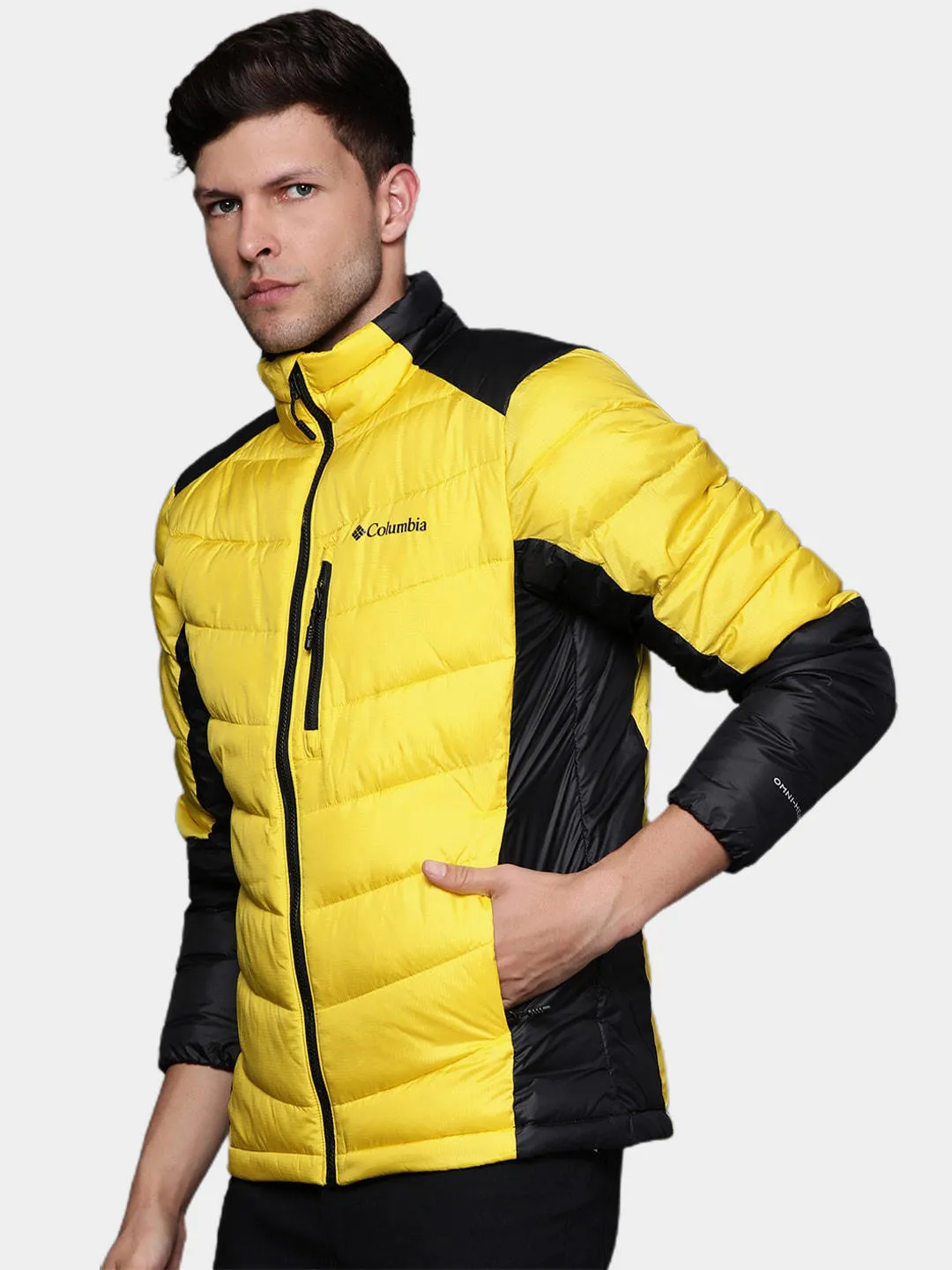 Columbia Men Yellow Omni-Heat Infinity Labyrinth Loop Jacket