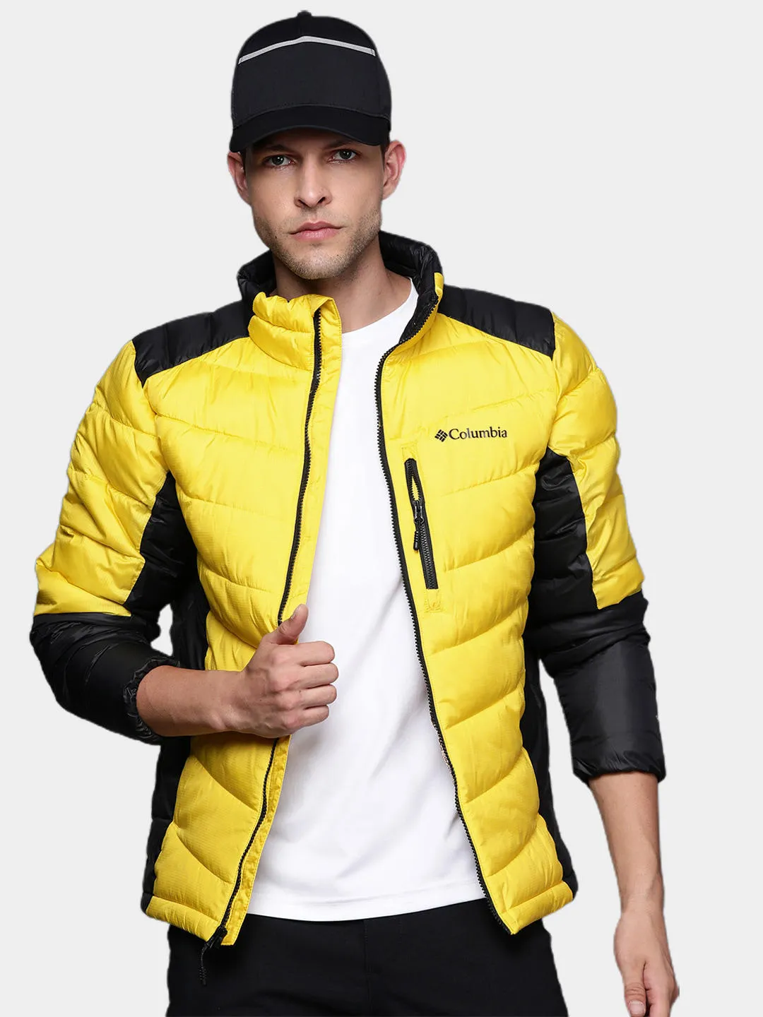 Columbia Men Yellow Omni-Heat Infinity Labyrinth Loop Jacket