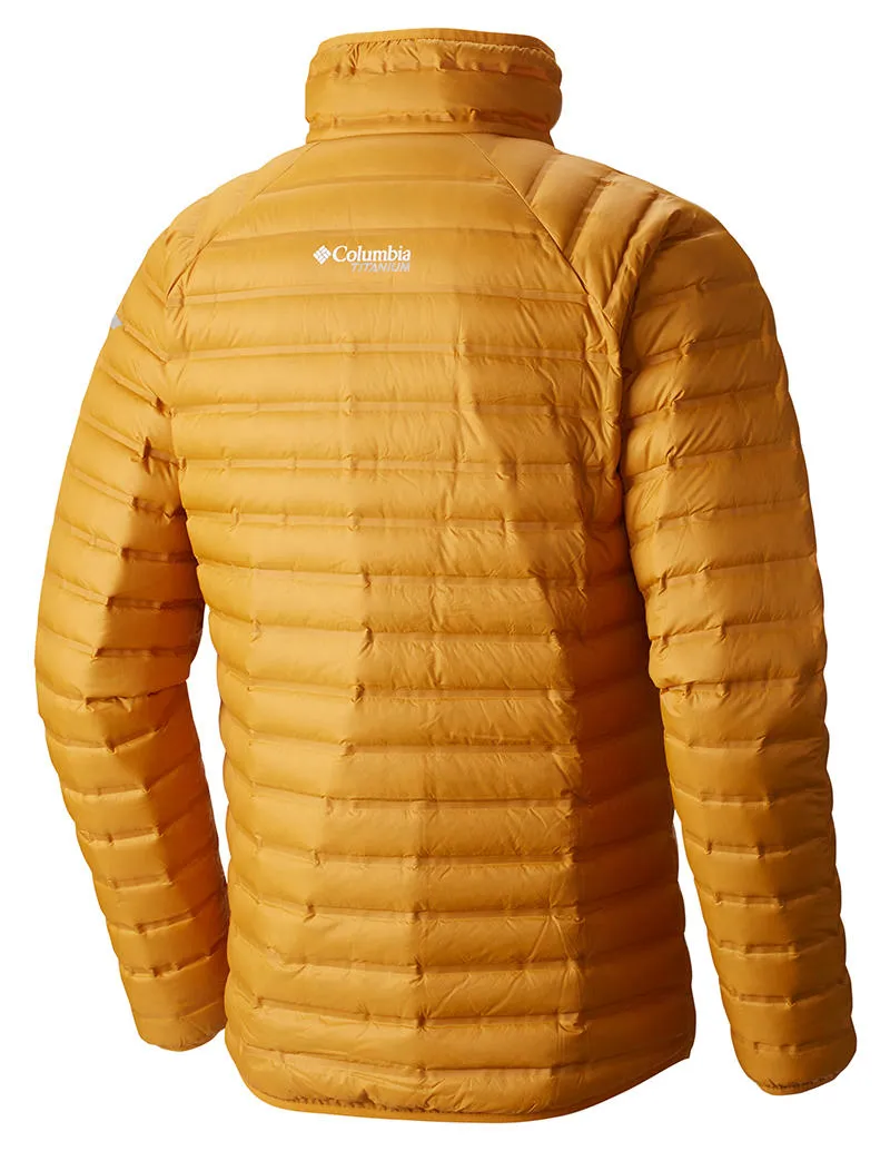 Columbia Men Yellow Omni-Heat Reflective Compactor Down Jacket