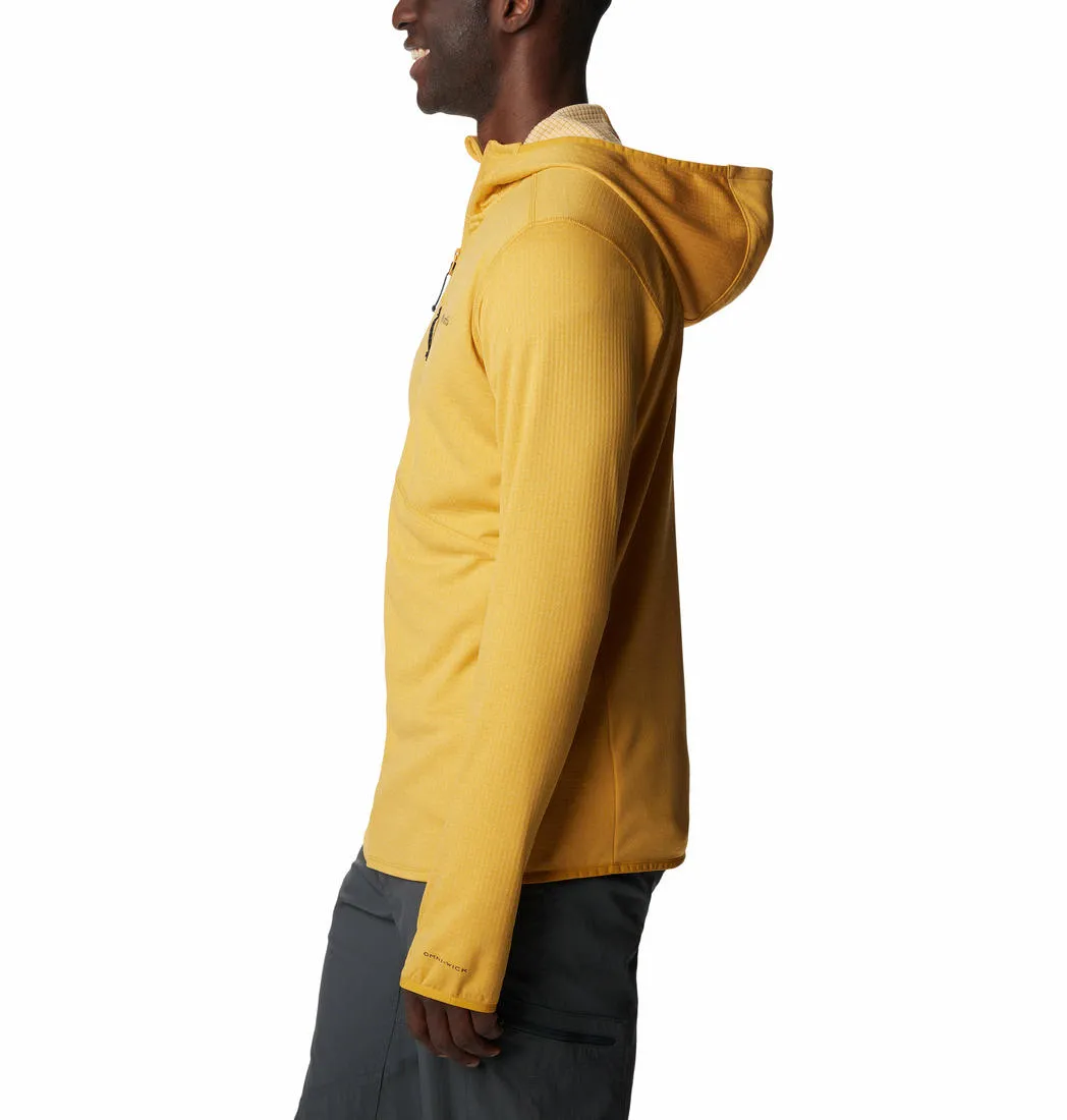 Columbia Men Yellow Omni-Wick Park View Hoodie