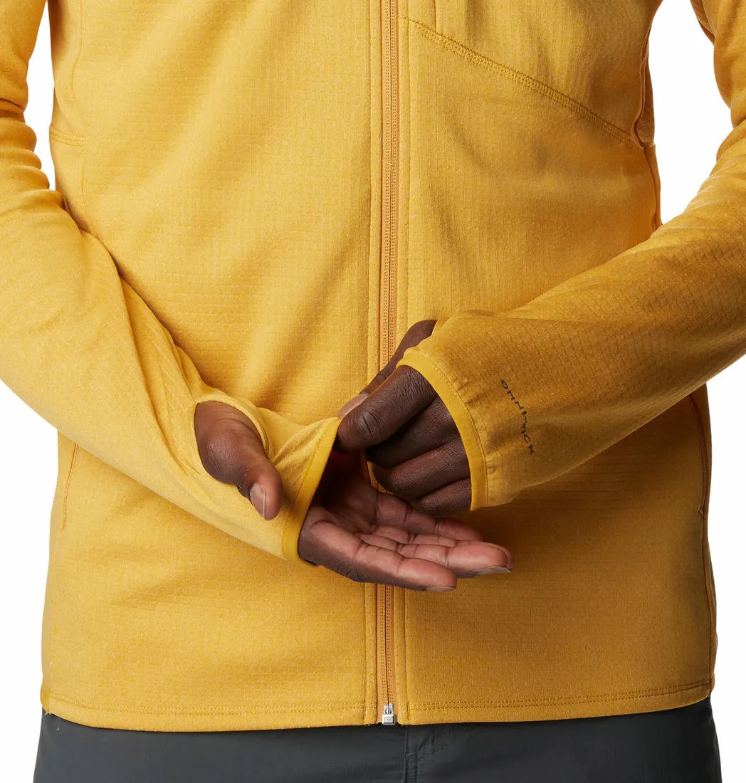 Columbia Men Yellow Omni-Wick Park View Hoodie