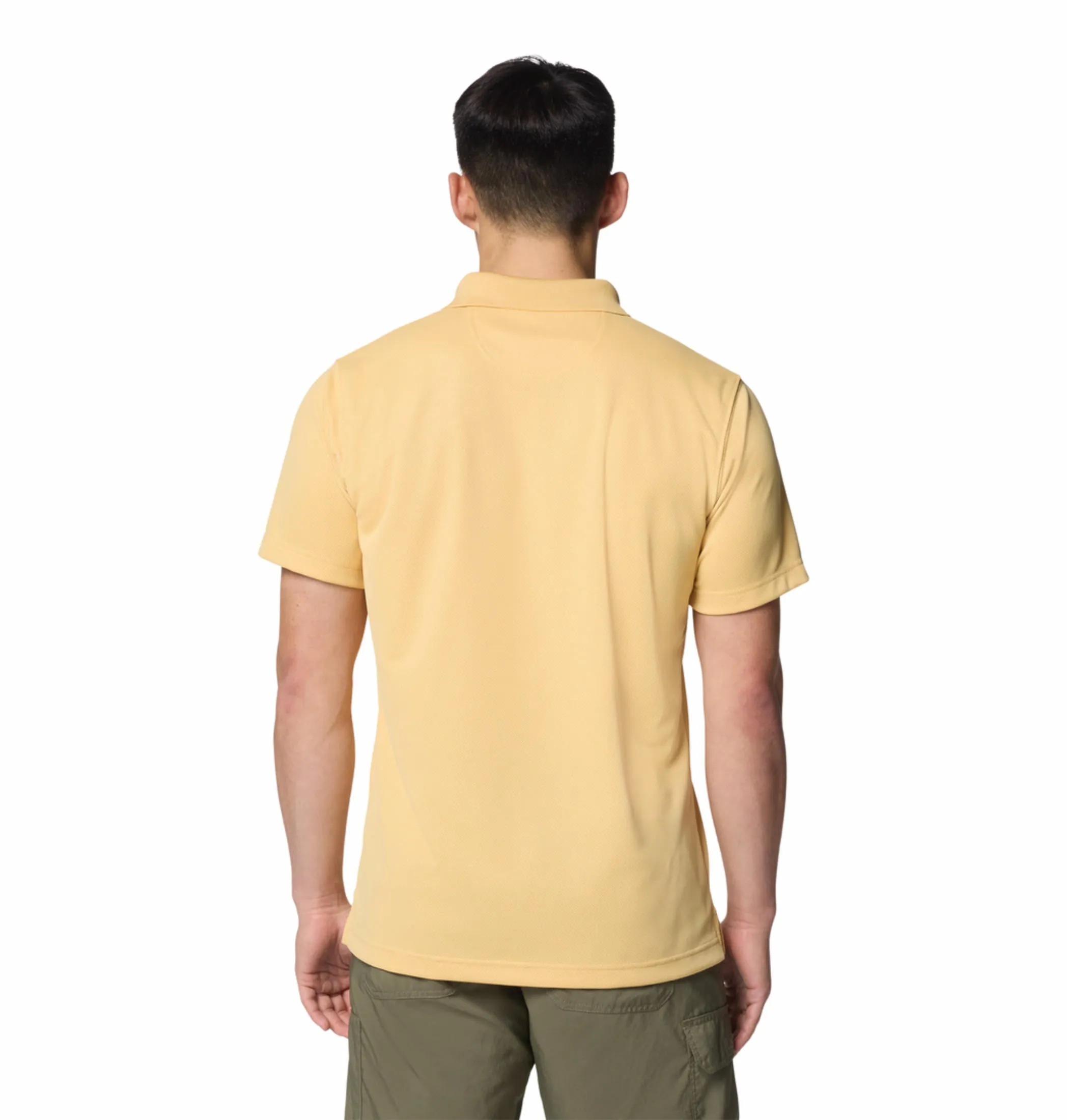 Columbia Men Yellow Omni-Wick Utilizer Polo Tshirt